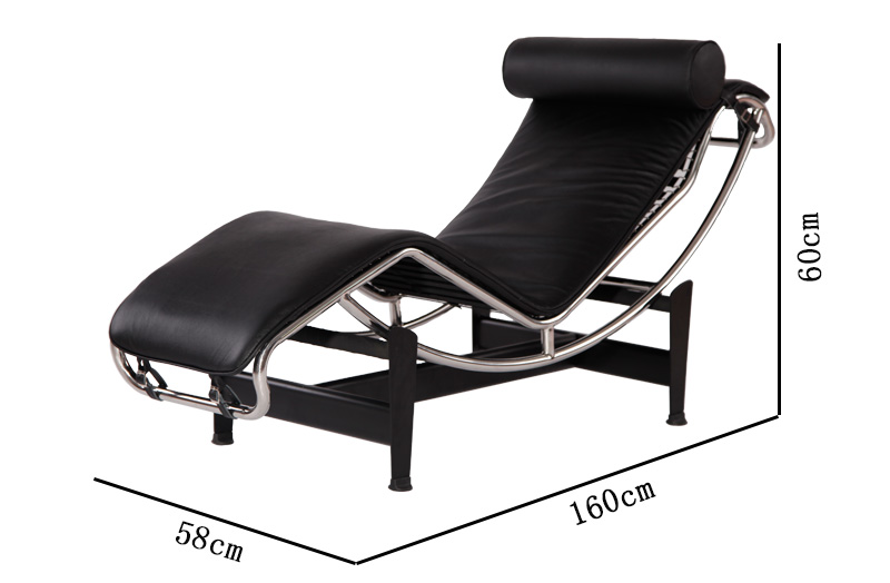 LC4柯布西耶躺椅(Chaise Longue chair LC4)尺寸圖