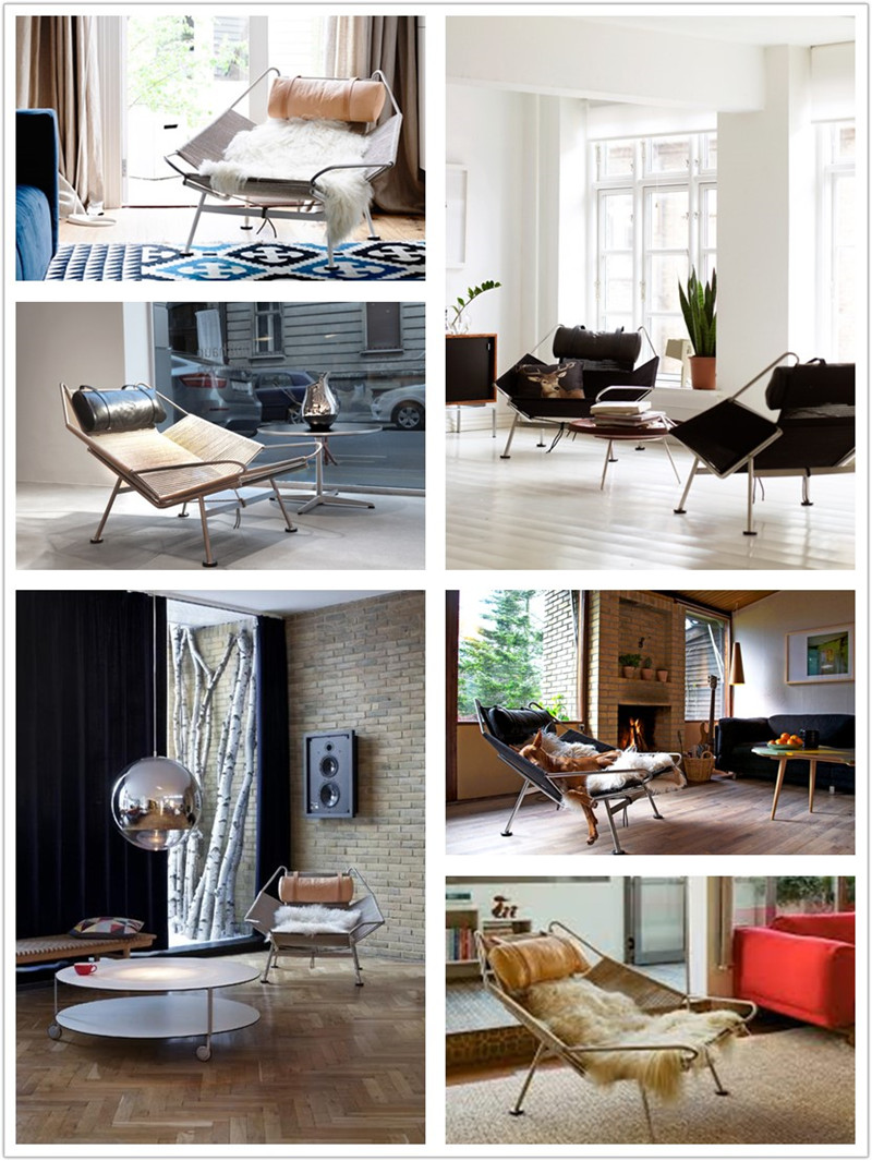 別墅真皮休閑椅