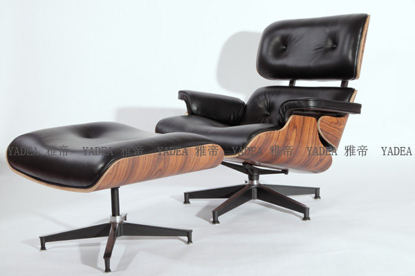 酸枝木貼皮的伊姆斯休閑椅(Palisander Eames Lounge Chair)