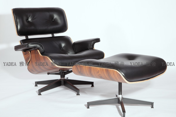 酸枝木貼皮的伊姆斯休閑椅(Palisander Eames Lounge Chair)