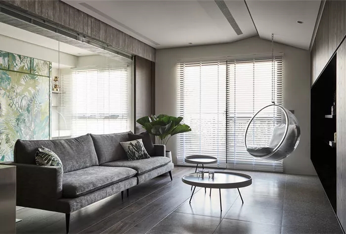 淡雅的草木綠與灰色調(diào)，交織出清爽的視覺感受