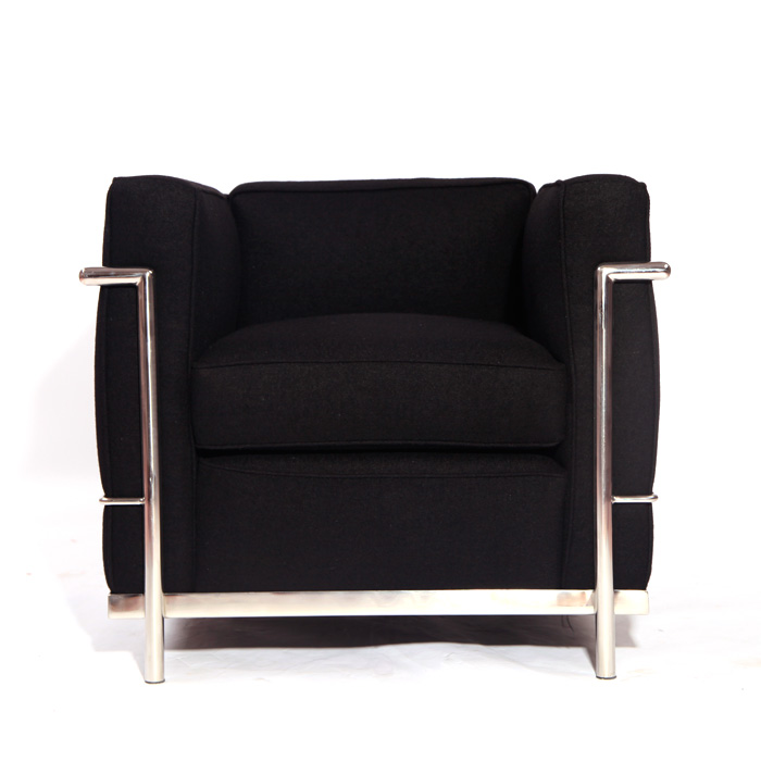 黑色布藝單人位沙發(fā)