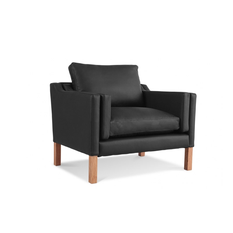 單人位真皮沙發(fā)椅（Borge Mogensen 2211 Chair）