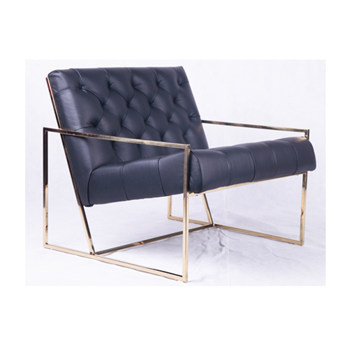 現(xiàn)代簡約時尚單人真皮休閑椅